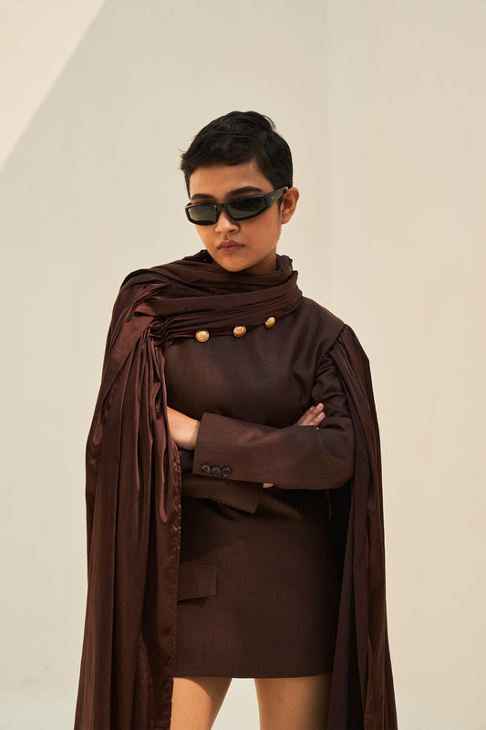 Herta's Satin Dress petiteish