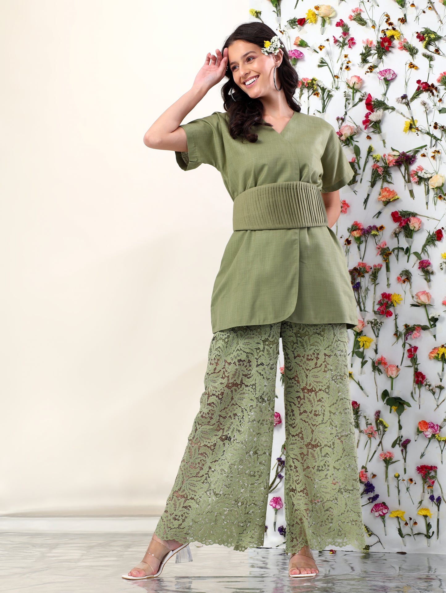 Olive Blossom Coord Set