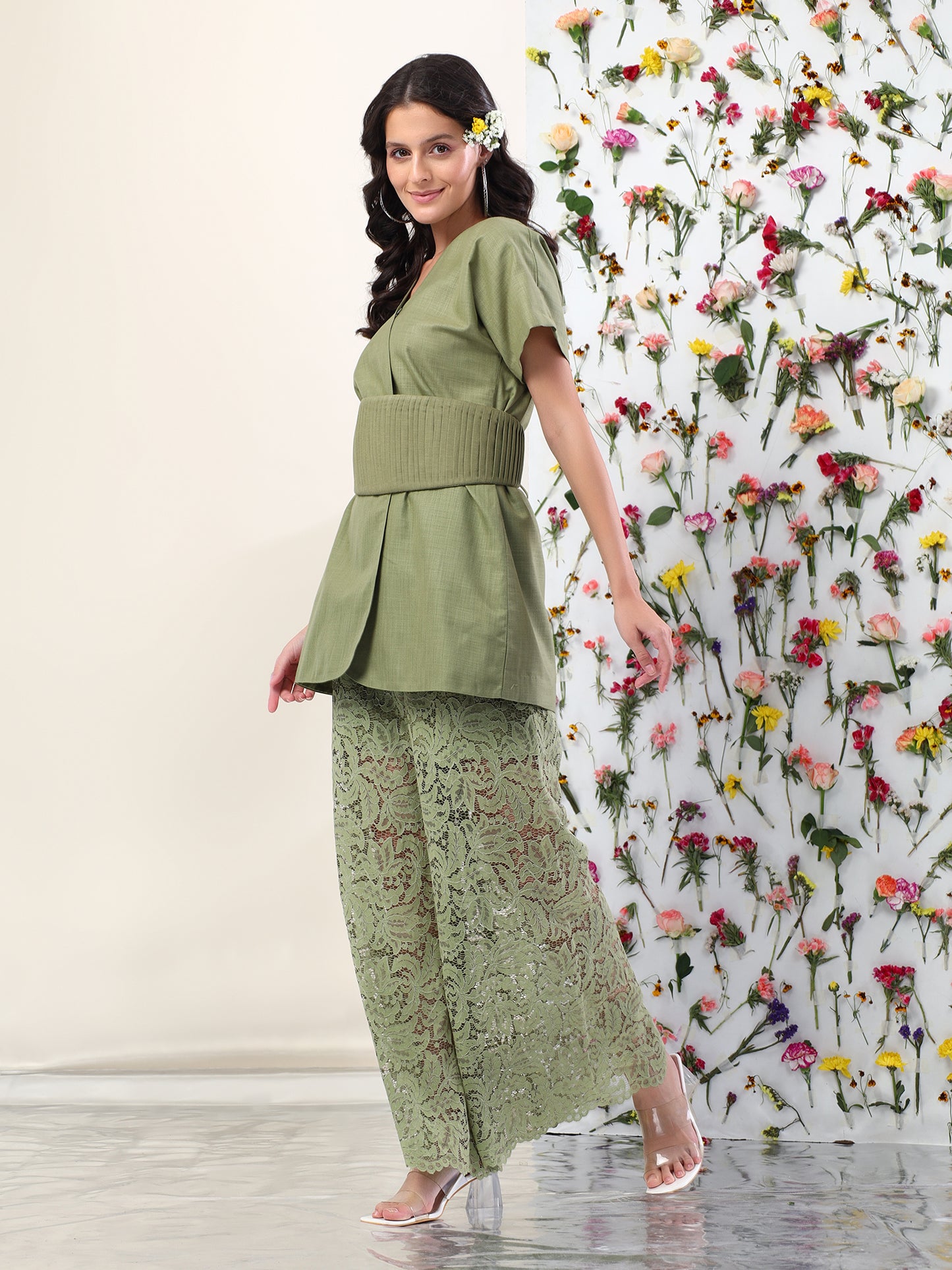 Olive Blossom Coord Set