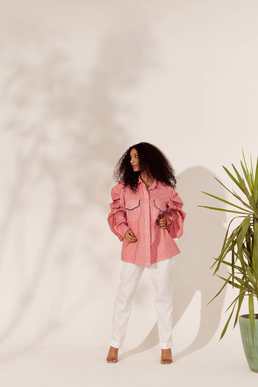 Taite Ruched Shirt petiteish